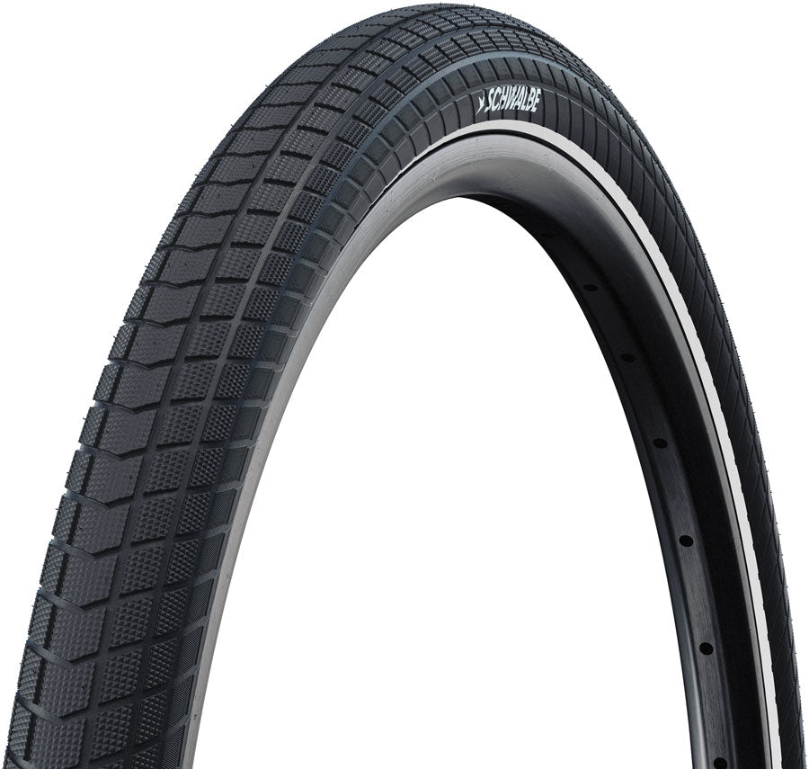 Schwalbe Motion Super Moto-X Tire - 20 x 2.80 Clincher Wire BLK/Reflex Standard RaceGuard DB Defense Addix Green E-50