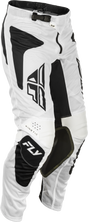 Fly Racing Kinetic Mesh Sym Pants 2025.5 White/Black