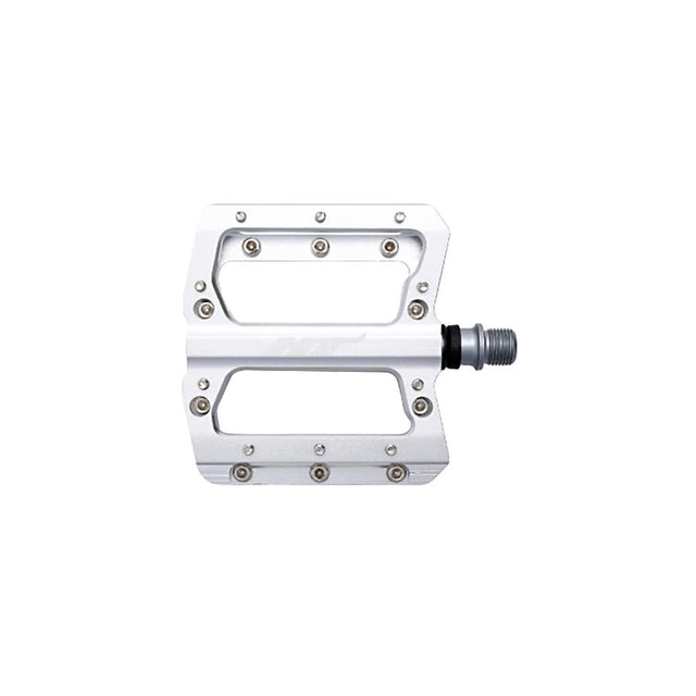 HT Components AN14A Nano Platform Pedals Body: Aluminum Spindle: Cr-Mo 9/16'' Silver