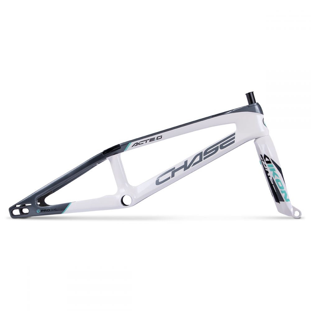 CHASE ACT2.0 WHITE / GREY / TEAL FRAME & FORK KIT