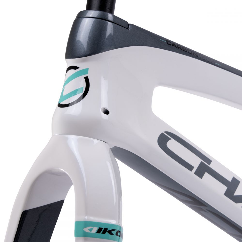 CHASE ACT2.0 WHITE / GREY / TEAL FRAME & FORK KIT