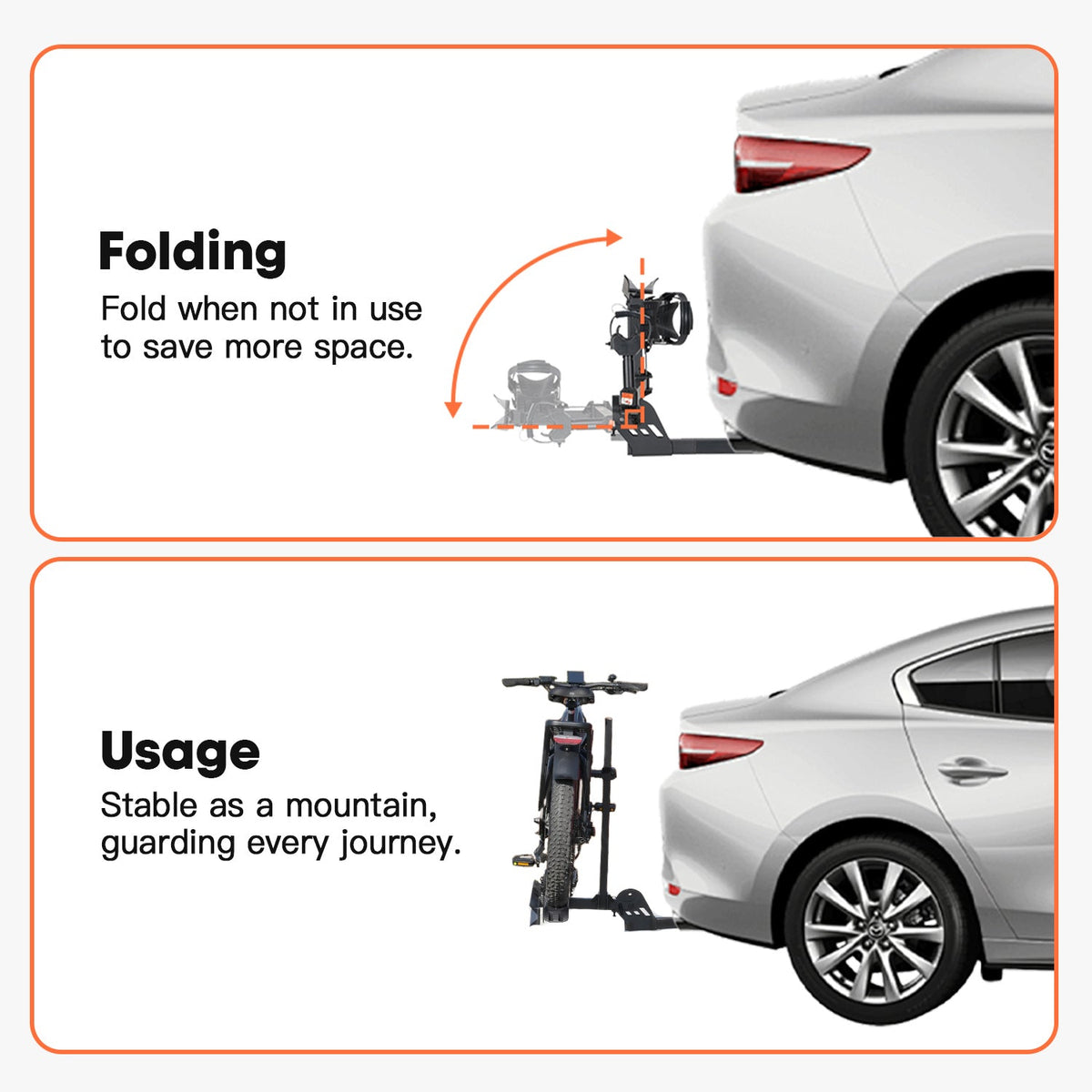 Cravot CyberRack E1 Hitch Bike Rack - 1 eBike