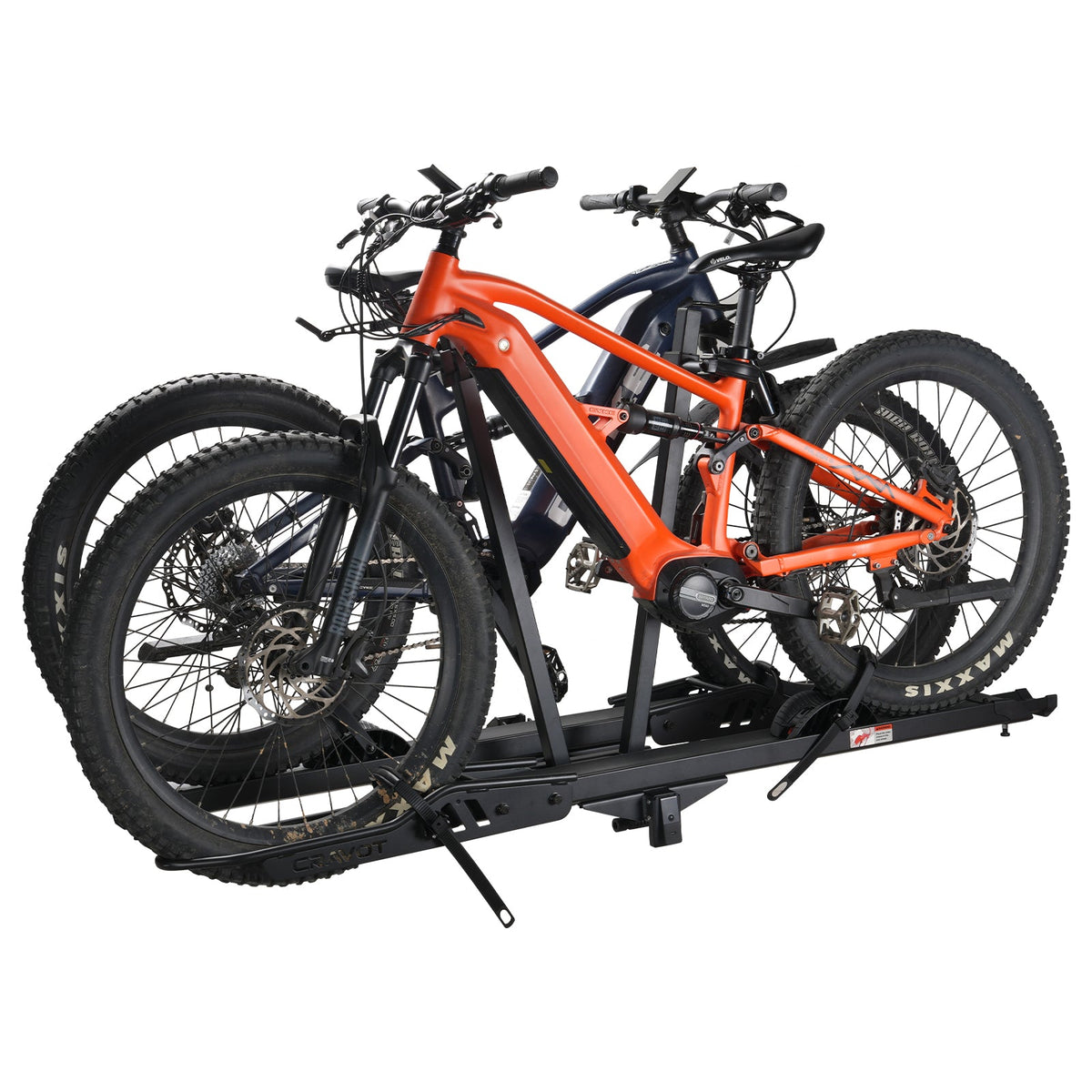 Cravot CyberRack R2 Hitch Bike Rack - 2 eBikes, Integrated Ramp