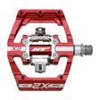 HT Components X2-SX BMX-SX Pedals Body: Aluminum Spindle: Cr-Mo 9/16'' Red Pair