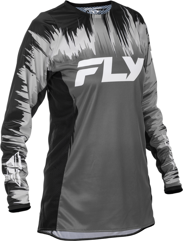 Fly Racing Women's Lite Jersey 2026 Black/Grey/White