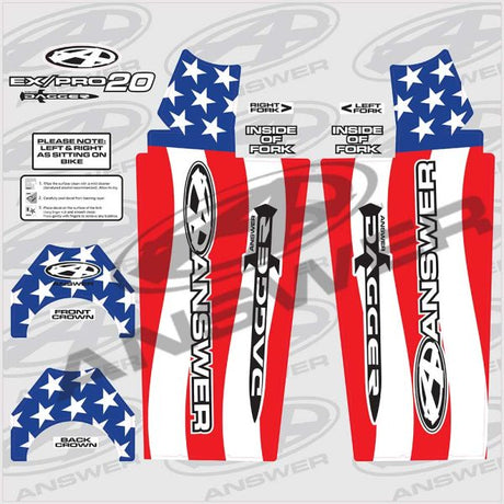 Answer Dagger Fork Wraps - Expert/Pro 20″ / American Flag, Expert/Pro 24" / American Flag, Mini 20" / American Flag, Mini 24" / American Flag
