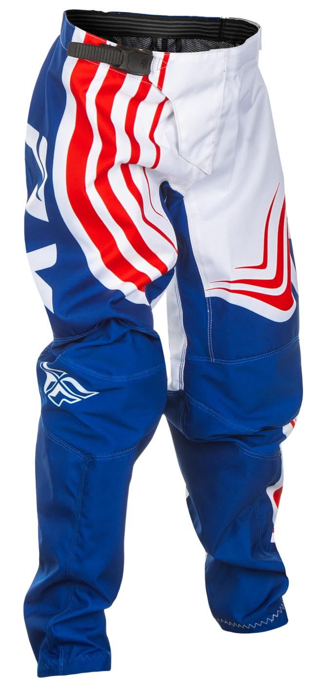 Fly Racing Youth F-16 Pants 2025 Red/White/Blue