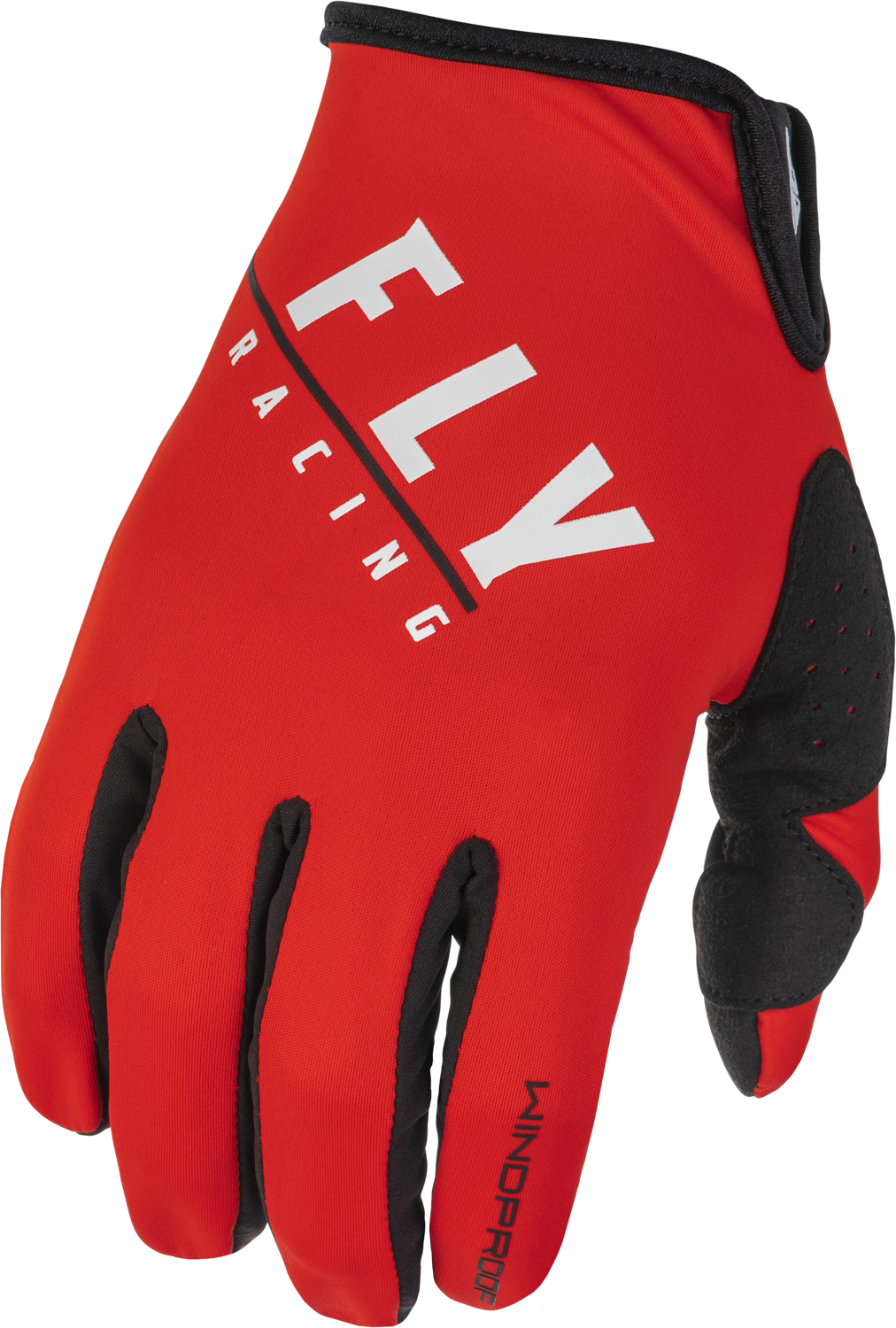 Fly Racing Youth Windproof Lite Gloves Black/Red