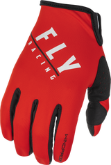 Fly Racing Youth Windproof Lite Gloves Black/Red