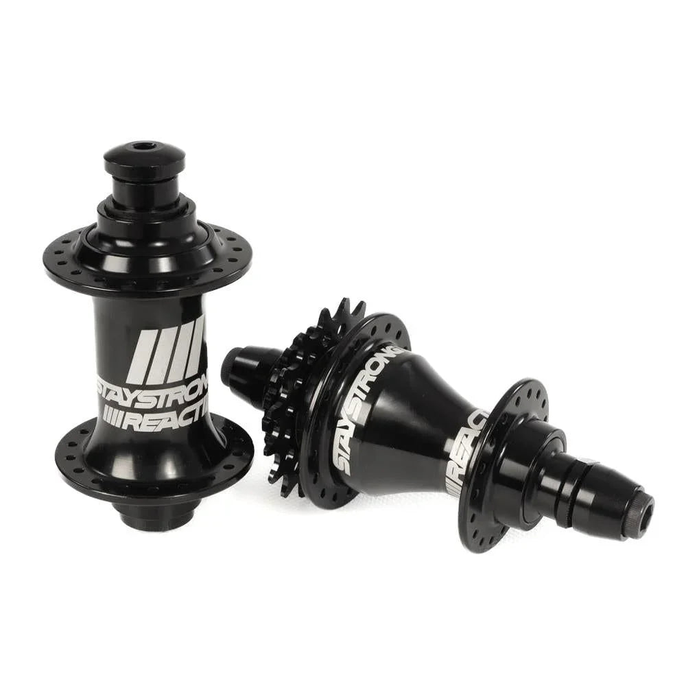 Stay Strong Reactiv 2 Race Hubset (20mm Front) - Black/ 36H