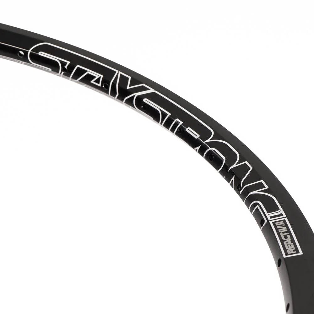 Ss Strong Rim Logo Stay Strong Reactiv 2 Race Rim Front 36h - Black – Time 2 Shine