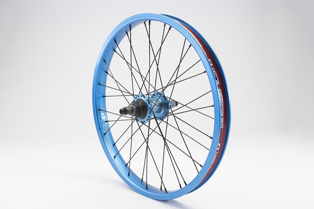 eastern bikes buzzip rear wheel professional bmx wheel blue anodized
