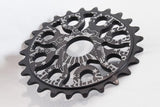 eastern bikes medusa 25 tooth bmx sprocket black anodized