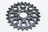 eastern bikes medusa 25 tooth bmx sprocket black anodized
