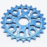 eastern bikes medusa 25 tooth bmx sprocket blue anodized