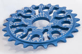 eastern bikes medusa 25 tooth bmx sprocket blue anodized