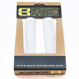 eastern bikes riblet grips white flangeless
