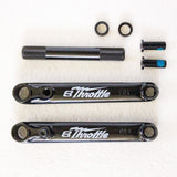 eastern bikes throttle cranks ed black 48 spline heat treated chromoly