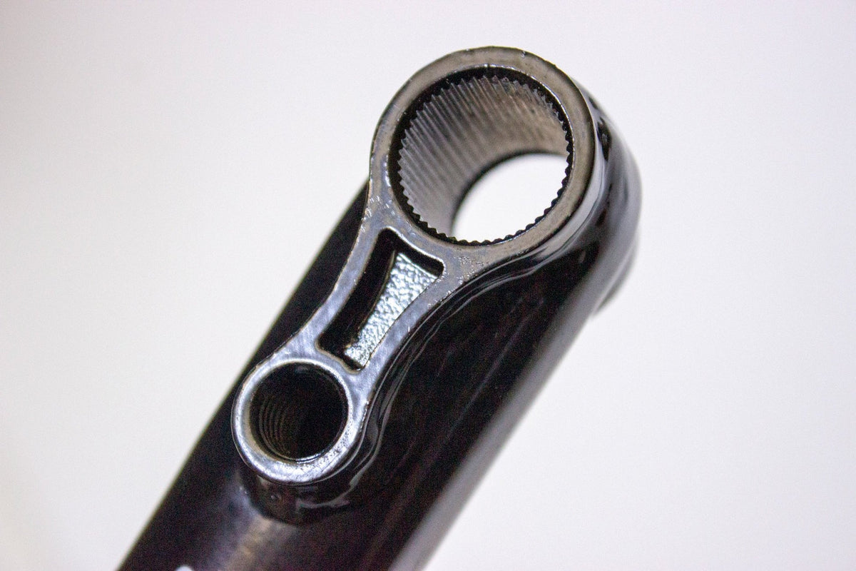 eastern bikes throttle cranks ed black 48 spline heat treated chromoly spindle boss