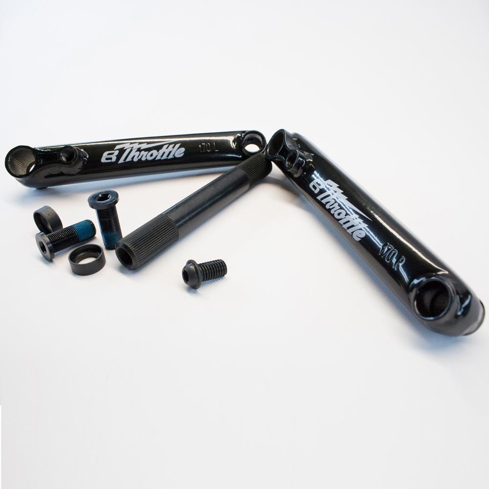 eastern bikes throttle cranks ed black 48 spline heat treated chromoly