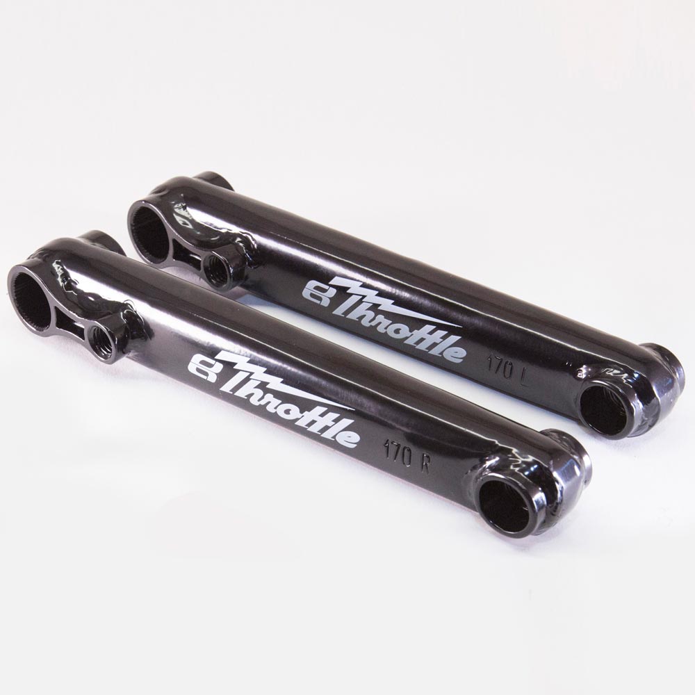 eastern bikes throttle cranks ed black 48 spline heat treated chromoly