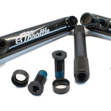 eastern bikes throttle cranks ed black 48 spline heat treated chromoly