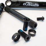 eastern bikes throttle cranks ed black 48 spline heat treated chromoly