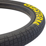 eastern bikes 20 inch x 2.2 throttle tires 100psi black yellow 2