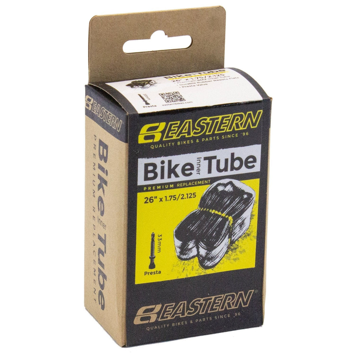 Inner Tube, 26"x1.75/2.125", Presta valve 33mm