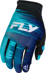 Fly Racing Girl's Lite Gloves 2026 Aqua/Navy/White