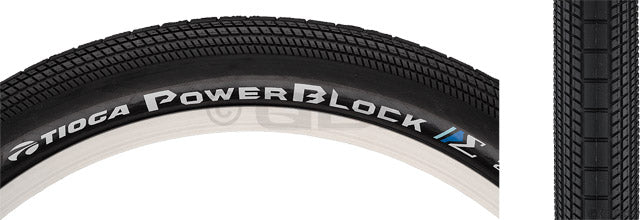 Tioga PowerBlock Tire - 20 x 1.75 Clincher Wire Black 60tpi