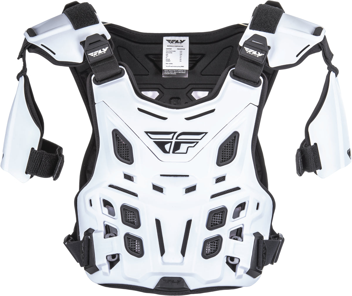 Fly Racing Revel Offroad Roost Guard White