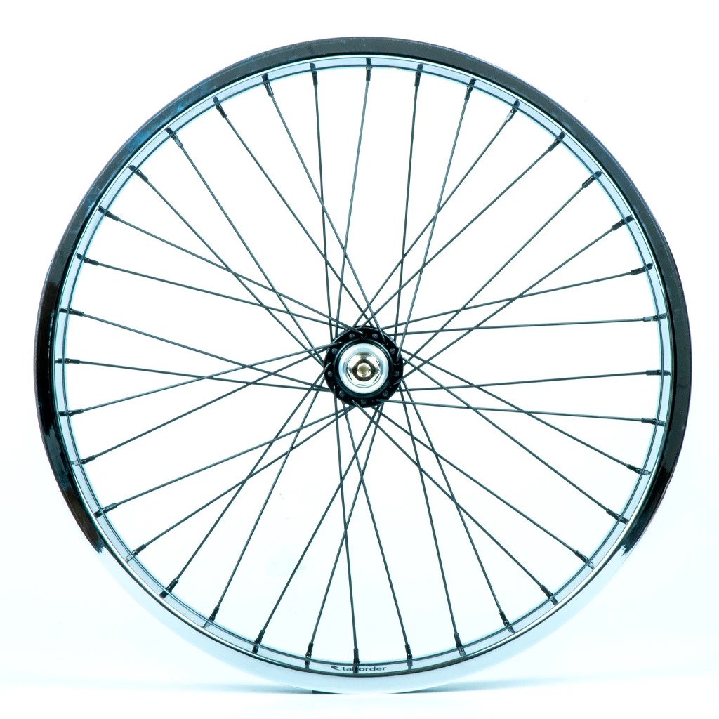 TALL ORDER DYNAMICS FRONT WHEEL - BLACK HUB WITH CHROME RIM - Image 2