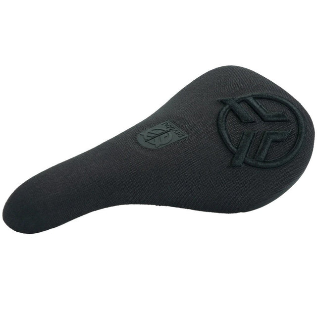 SLIM PIVOTAL LOGO SEAT - BLACK WITH RAISED STITCHING - Image 1