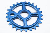 Ezra equis professional bmx sprocket 7075 alloy 25t blue