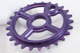 Ezra equis professional bmx sprocket 7075 alloy 25t purple