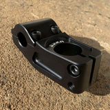 ezra top load stem matte black anodized professional bmx stem 