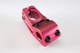 ezra top load stem matte red anodized professional bmx stem 