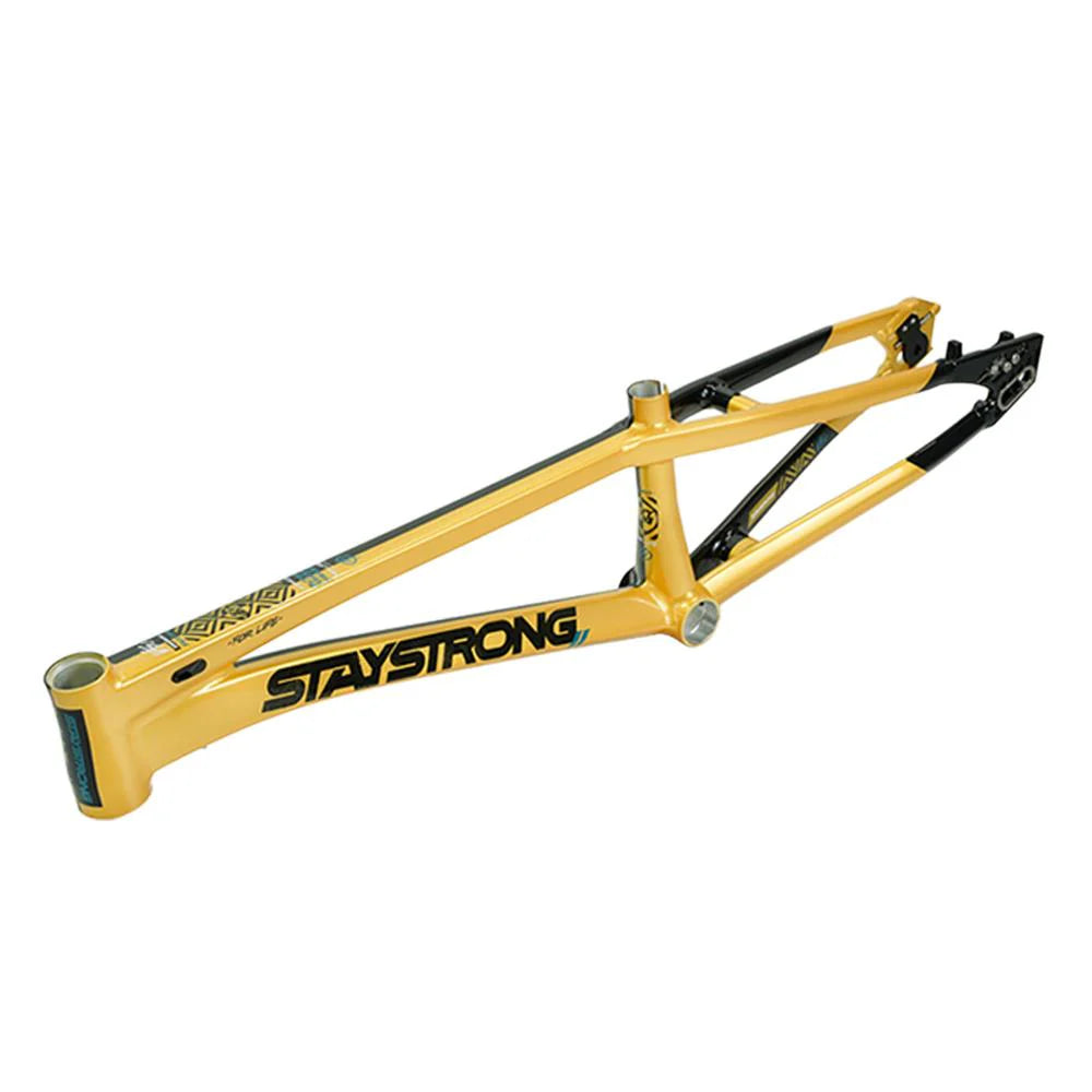 Stay Strong V5.1 Disc Alloy BMX Race Frame- Black/Yellow