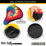 Big Softy Gel Seat Cover Tiedye (large)