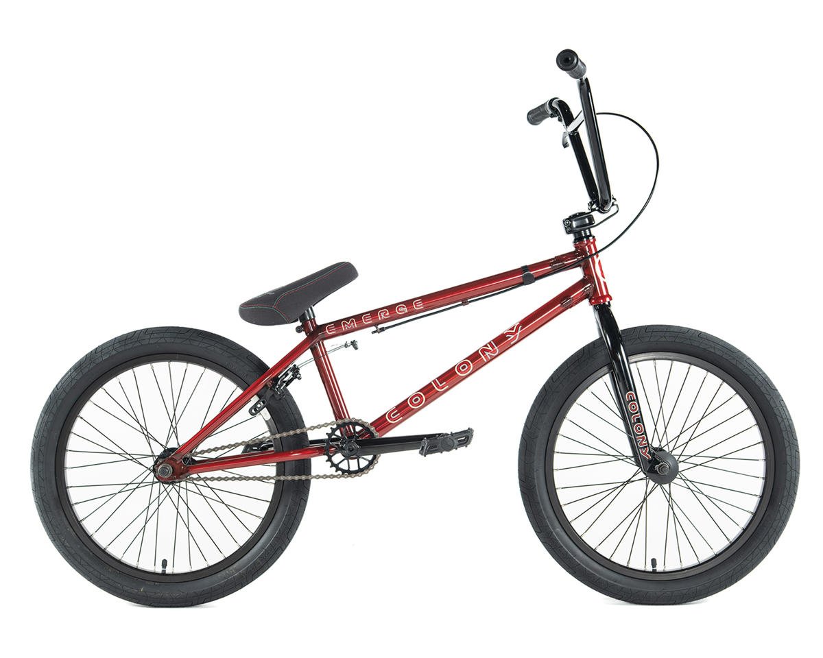 Image 1 for Colony Emerge 20" BMX Bike (20.75" Toptube) (Clear Red)