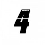 PLATE NUMBERS INSIGHT BLACK 3"