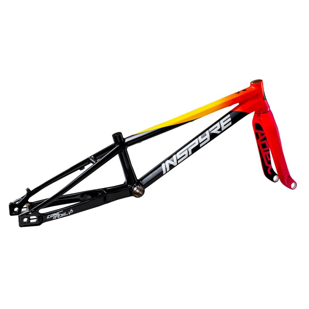 Inspyre Concord V3 Alloy BMX Race Frame-Black/Sunblast