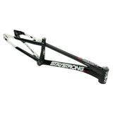Stay Strong For Life V5.1 Disc Alloy BMX Race Frame-Black/White
