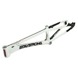 Stay Strong For Life V5.1 Disc Alloy BMX Race Frame-Black/White