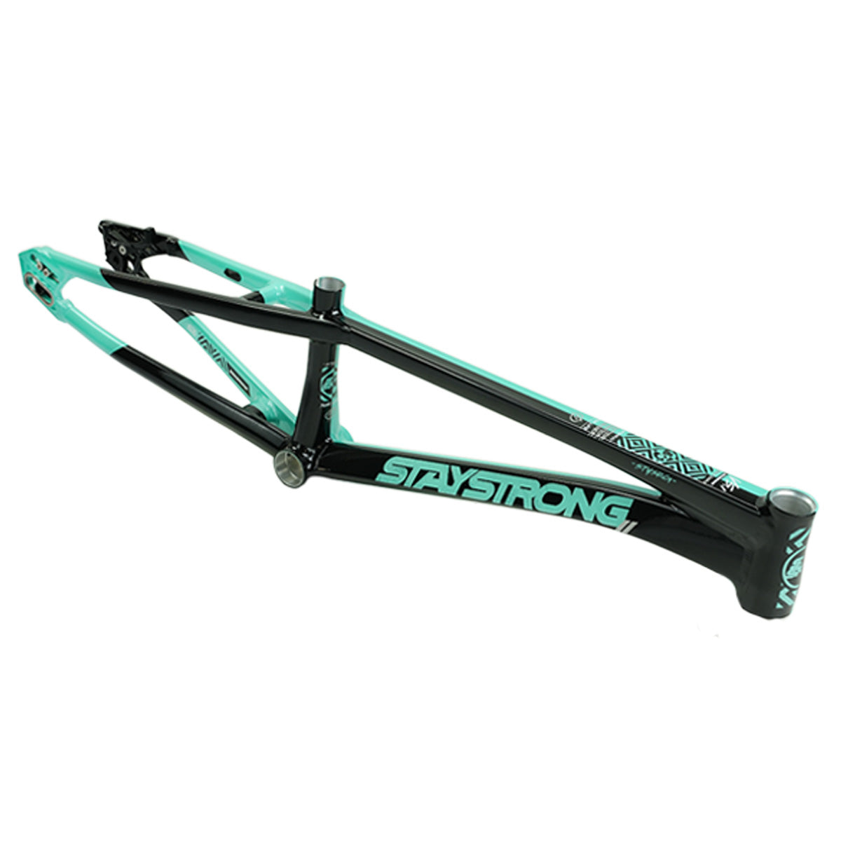 Stay Strong For Life V5.1 Disc Alloy BMX Race Frame-Tiffany/Black