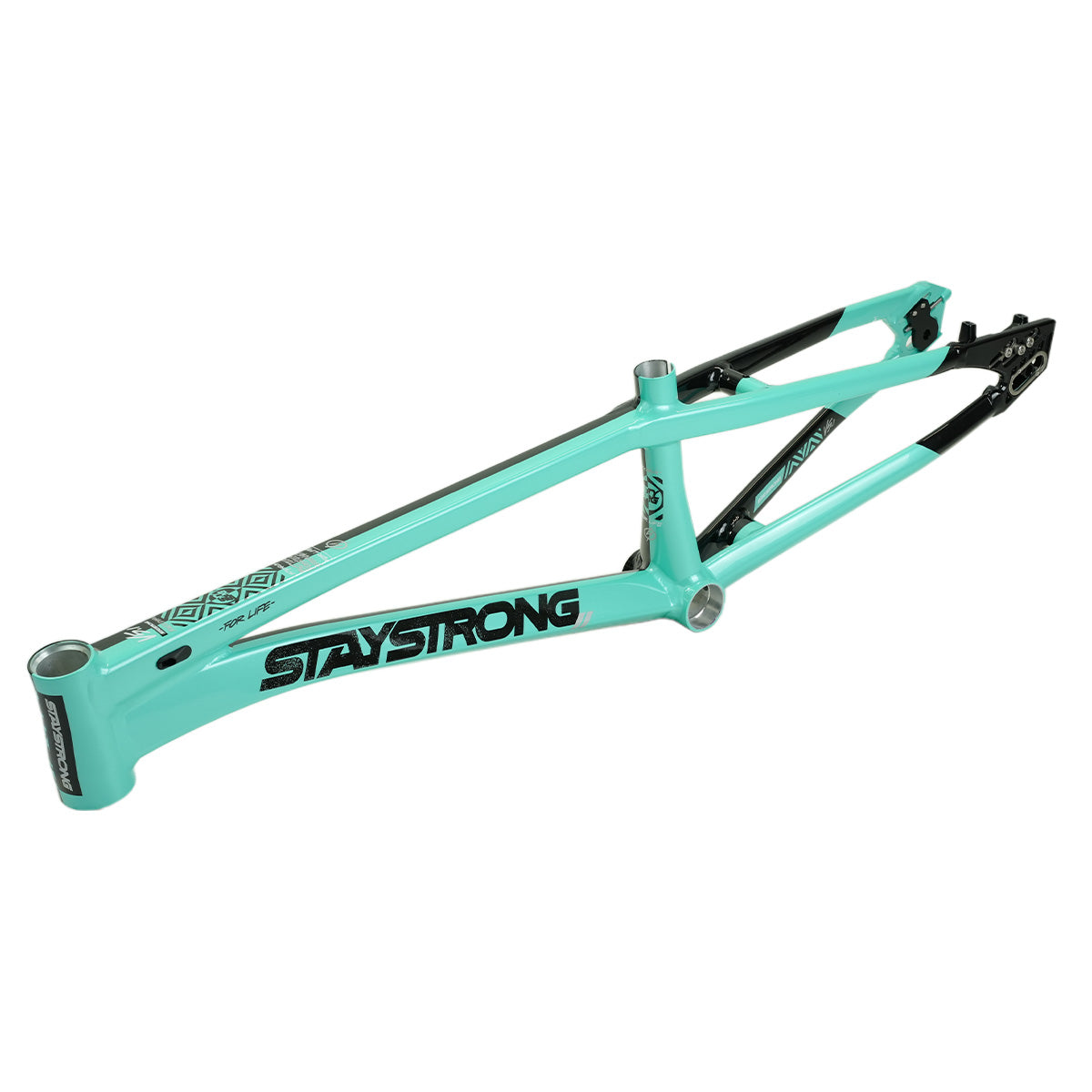Stay Strong For Life V5.1 Disc Alloy BMX Race Frame-Tiffany/Black