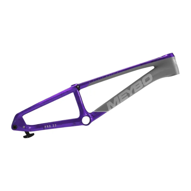 Meybo HSX Carbon BMX Race Frame-Matte Grey/Grey/Purple