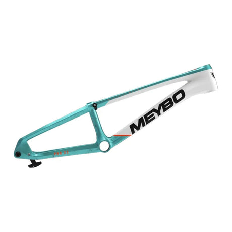 Meybo HSX Carbon BMX Race Frame-Matte White/Orange/Teal