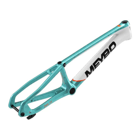 Meybo HSX Carbon BMX Race Frame-Matte White/Orange/Teal